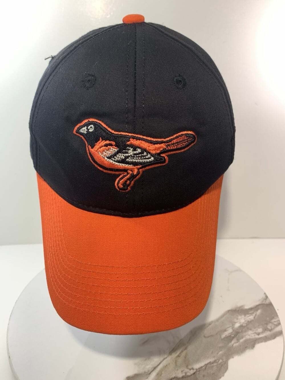 Baltimore Orioles Official MLB Baseball Cap Adult Black Orange Strap Back